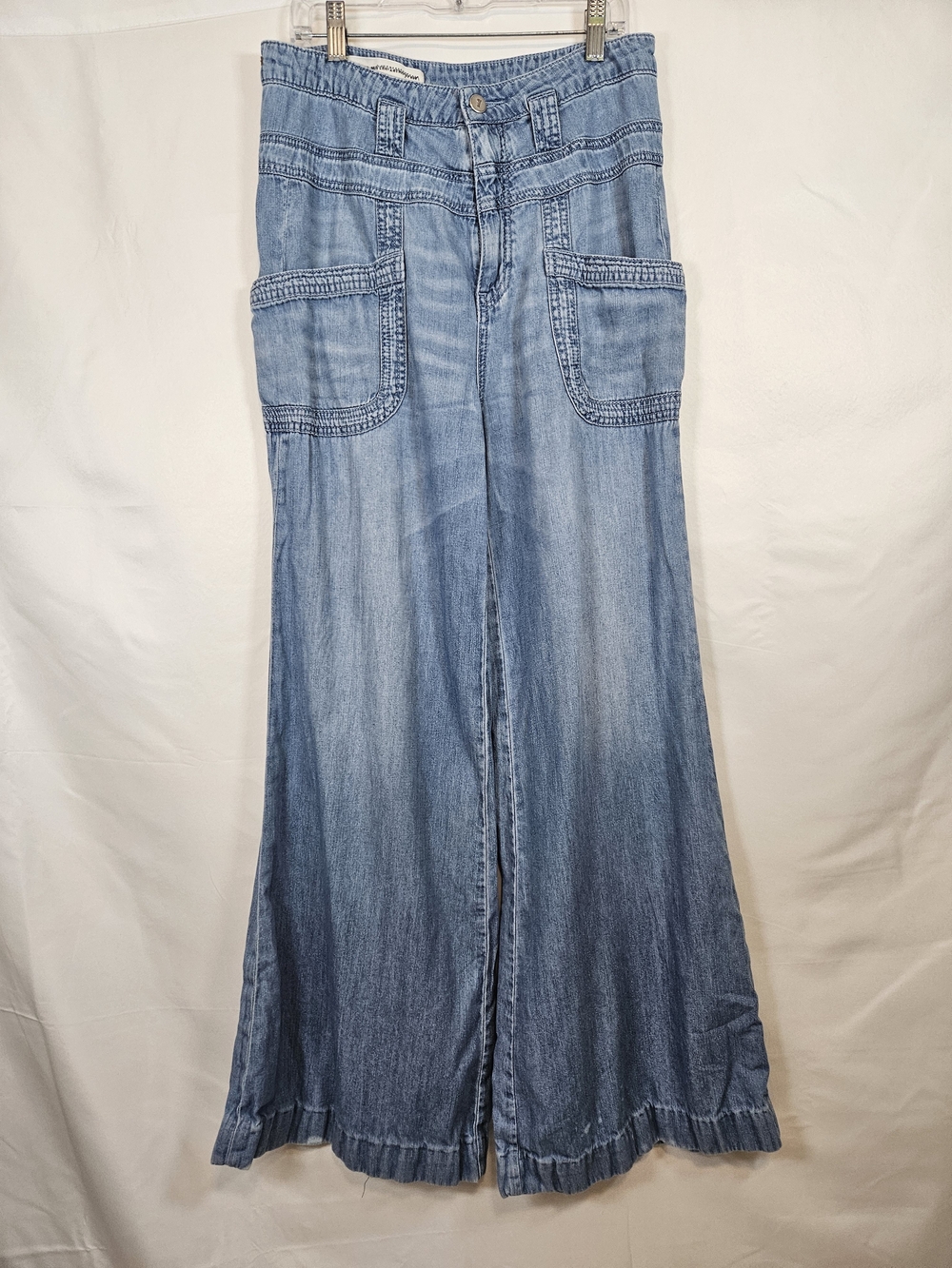 Pilcro By Anthroplogie Light Blue Wide-Leg High-Rise Jeans - Picture 2 of 11
